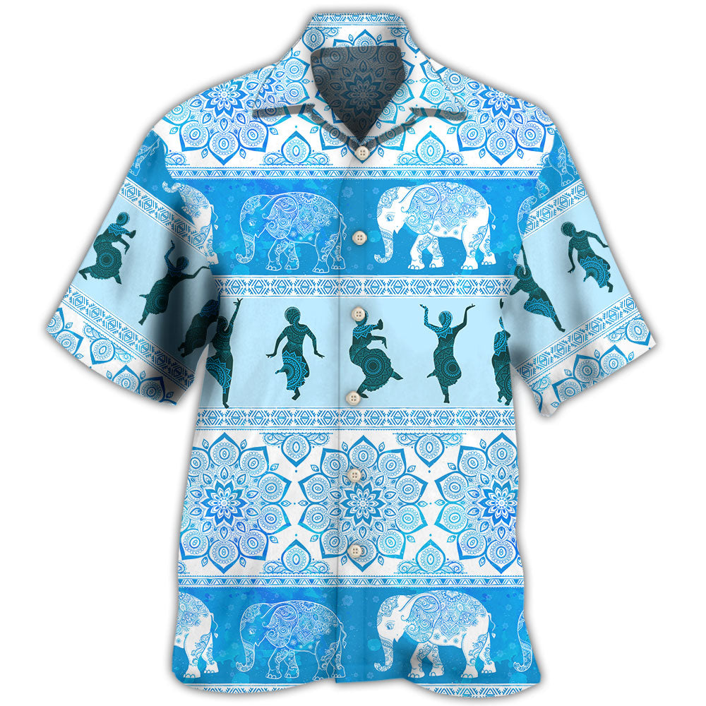 Kathak Elephant Pattern – Hawaiian Shirt