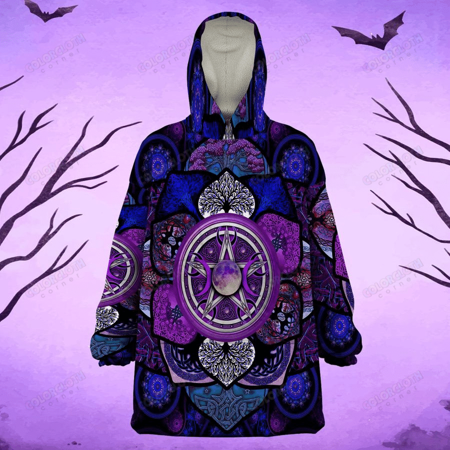 Tree Of Life Wicca Flower Snug Hoodie Fleece Tv056299