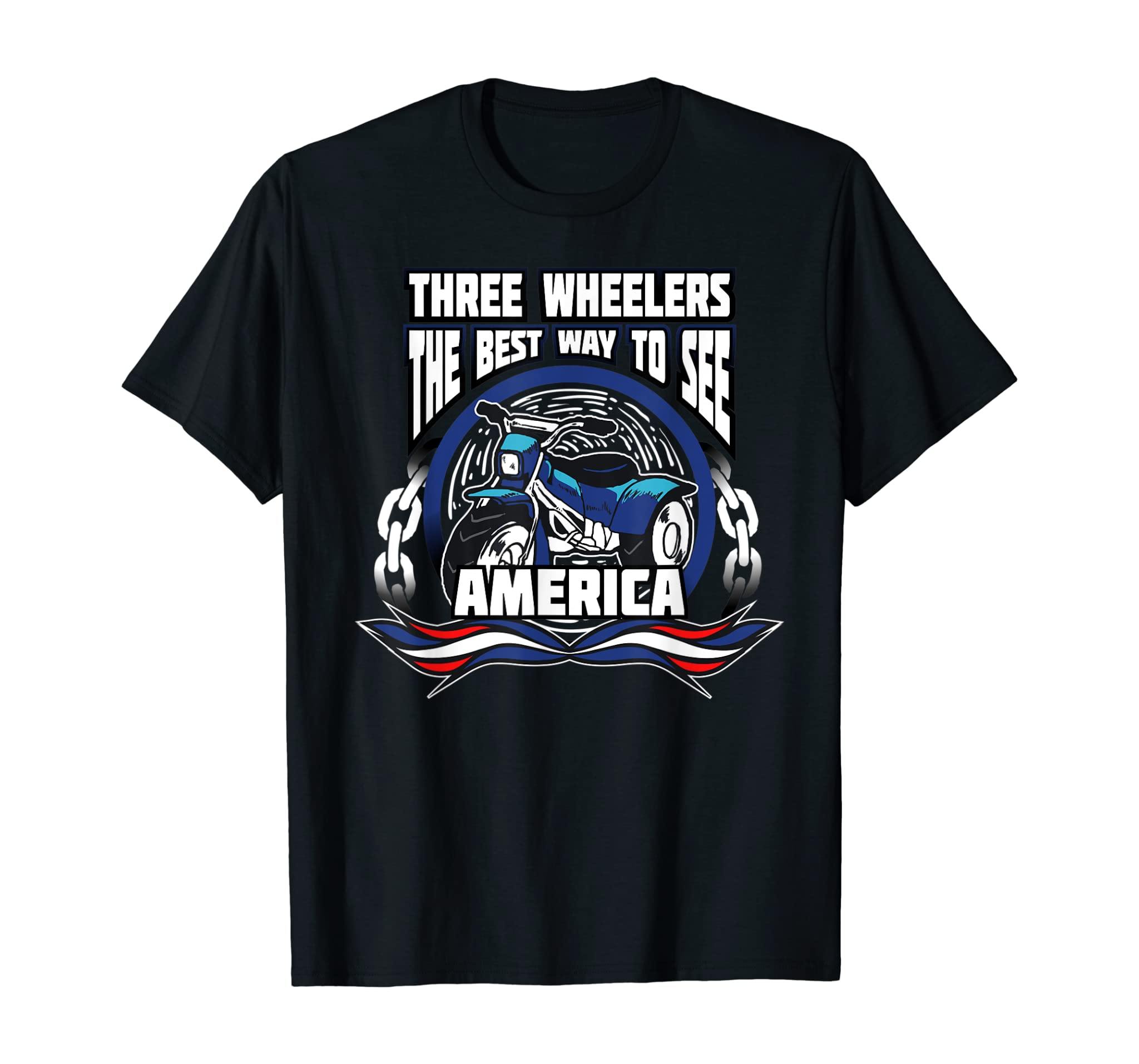 Patriotic Trike Motorcycle Three Wheeler Quote T-Shirt