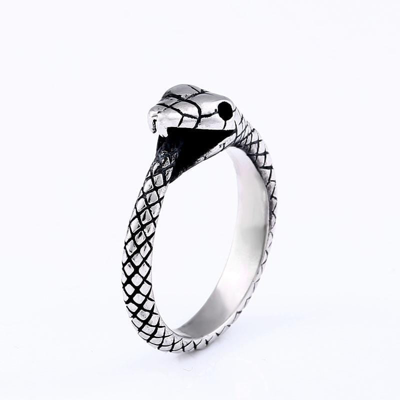 Snake Ring Trendy Men Women Stainless Steel Snake Jewelry Gift Idea