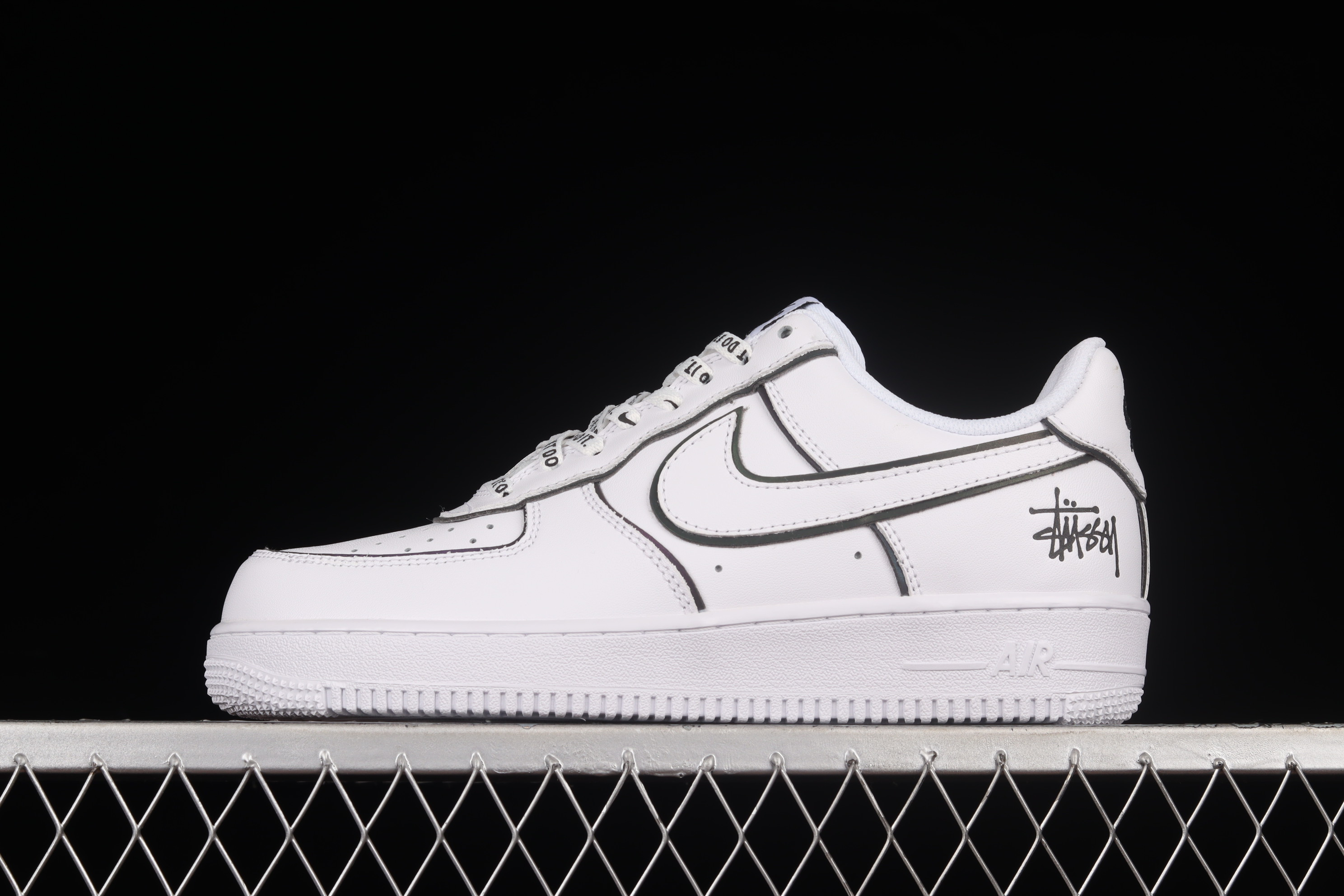 Nike Air Force 1 Low Stussy White Black Shoes Sneakers SNK493319814