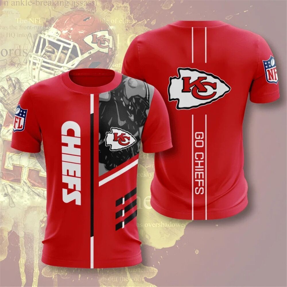 KANSAS CITY CHIEFS 3D PRINTED MESH T-Shirt