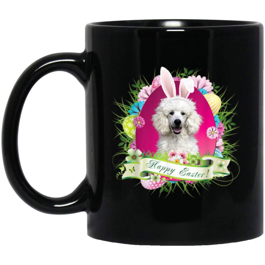 Bunny Poodle Dog Happy Easter Day Lover Egg Hunt Lovely Cute Mug