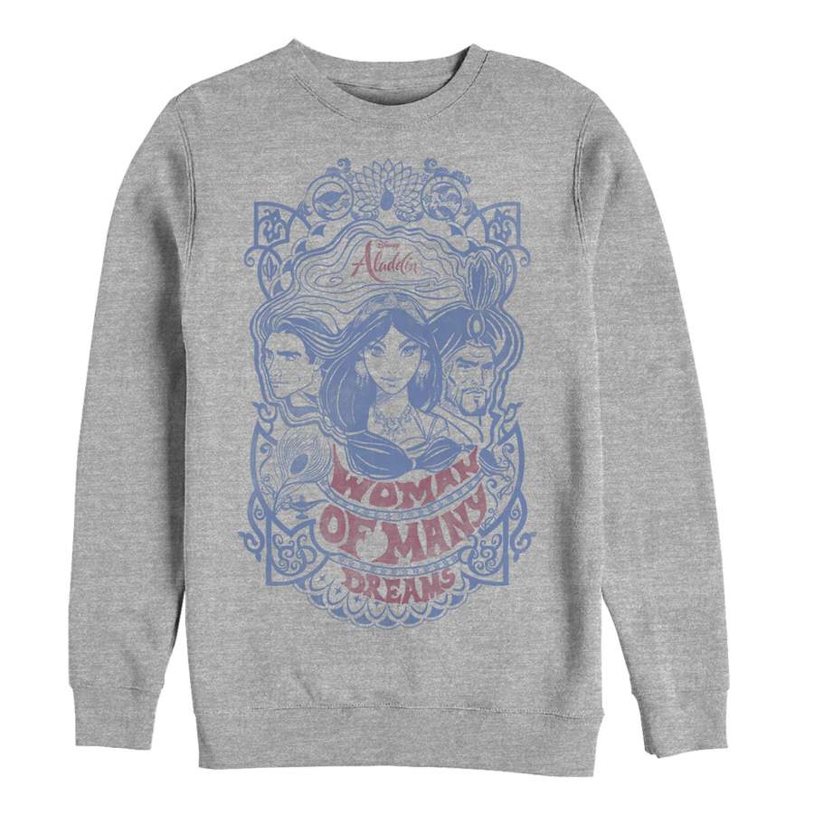 Aladdin Men’s Vintage Dream Characters  Sweatshirt