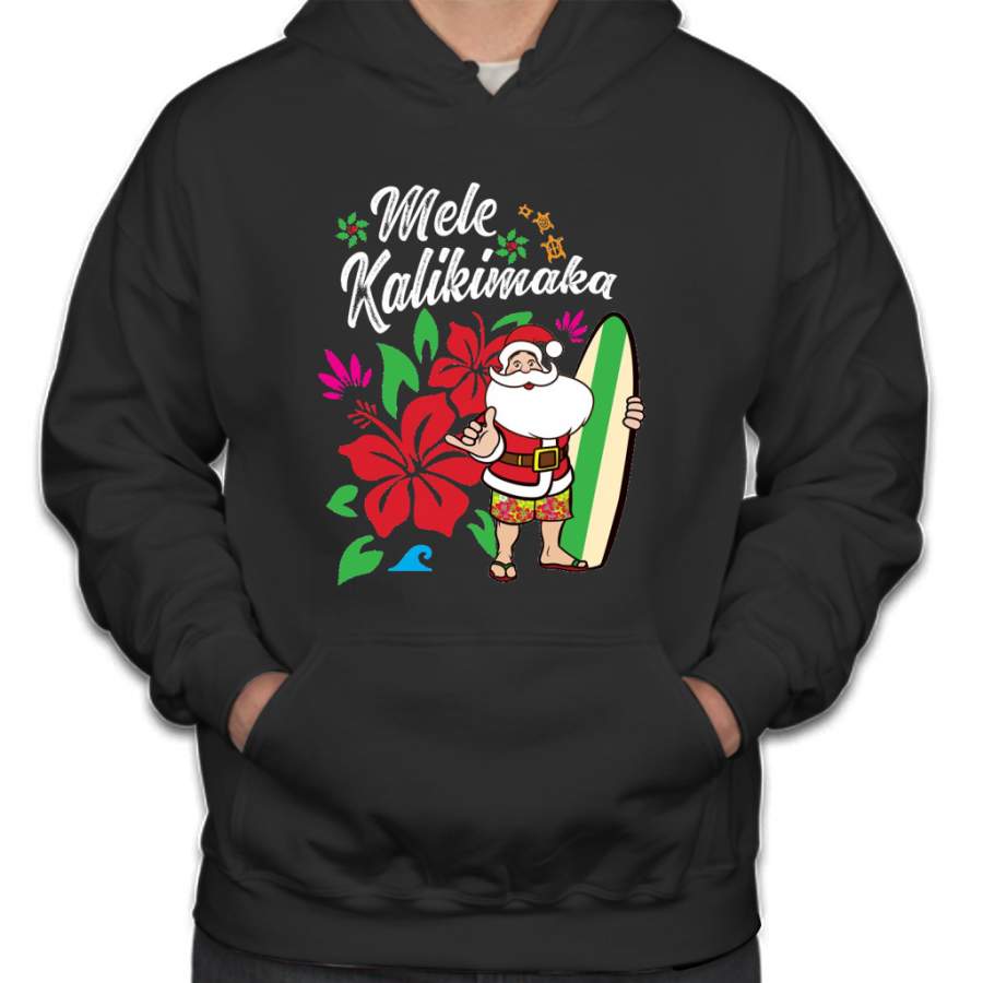 ‘Mele Kalikimaka’ Cute Christmas Hawaiian Gift Hoodie