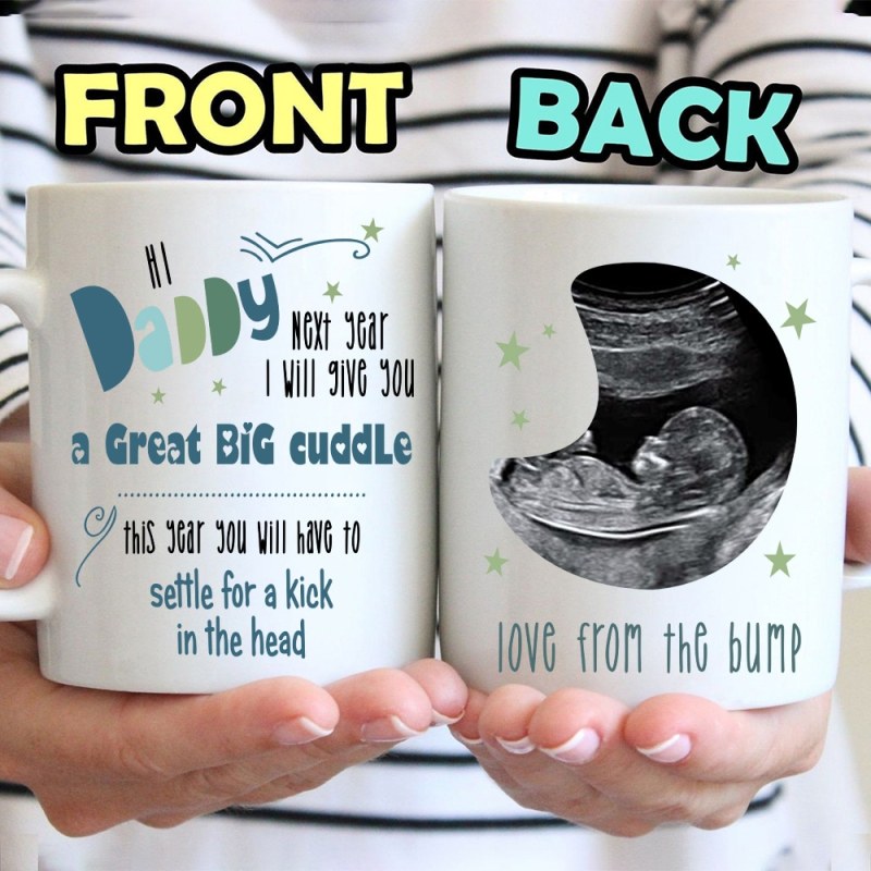 Personalized Gift For Expecting Dad Great Big Cuddle From The Bump Mug