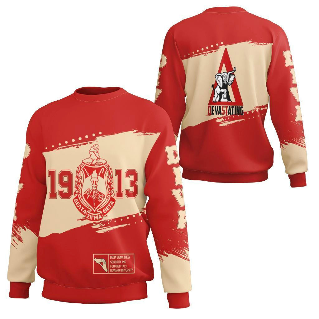 Wonder Print Sweatshirt – Delta Sigma Theta University Sweatshirt