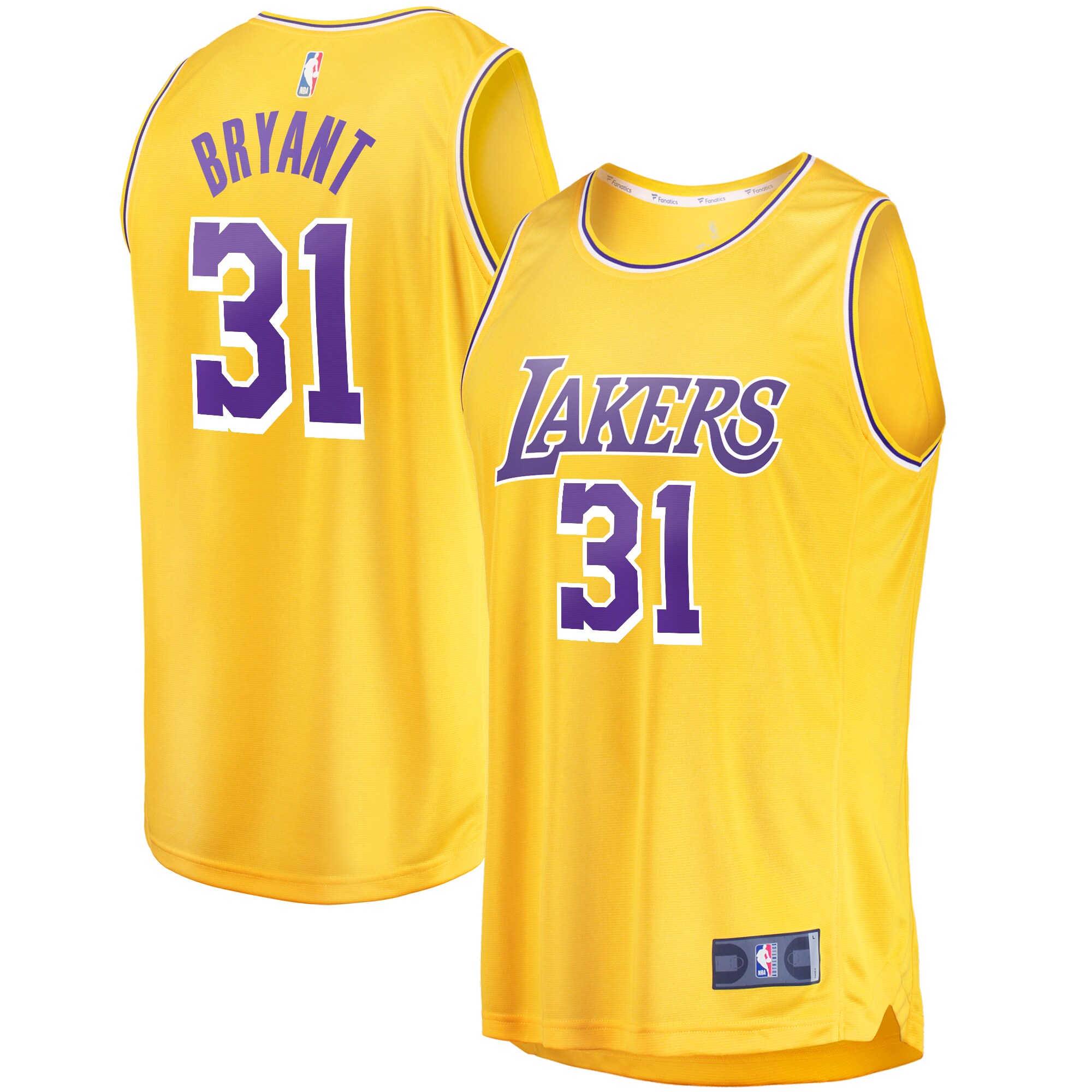 Thomas Bryant Los Angeles Lakers Branded Fast Break Replica Jersey – Icon Edition – Gold