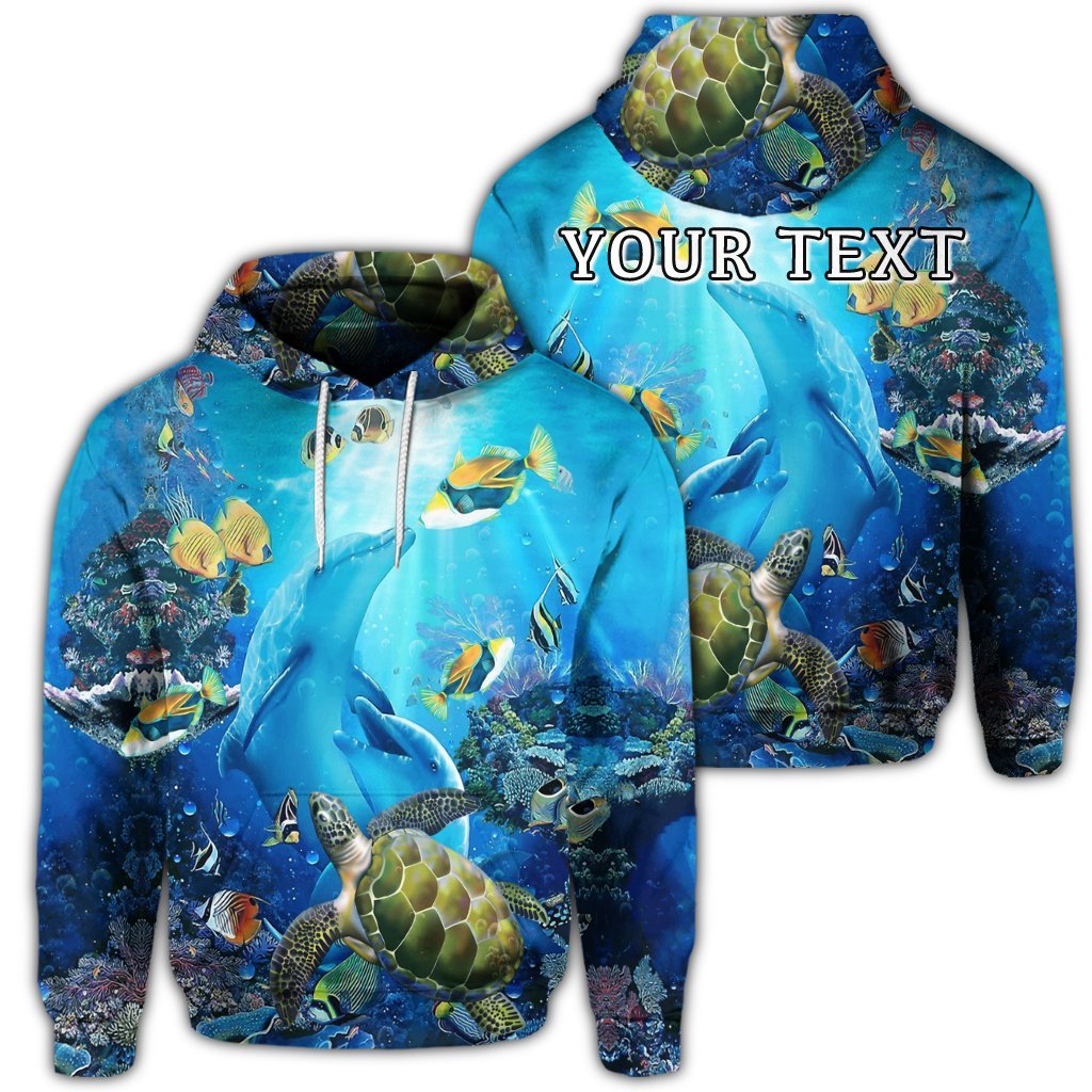 (Personalised) Hawaiian Animal Ocean Hoodie – AH – K5