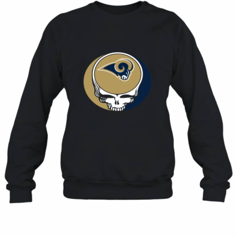 Halloween Skull Funny Football Team Los Angeles Rams Sweatshirt