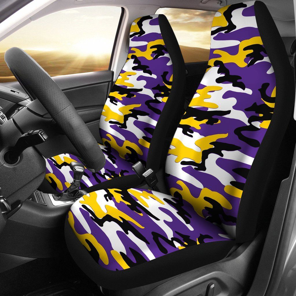 Minnesota Vikings Inspired Cam Car Seat Covers