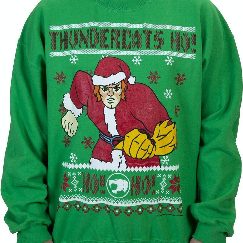 ThunderCats HO HO HO Faux Ugly Christmas Sweater