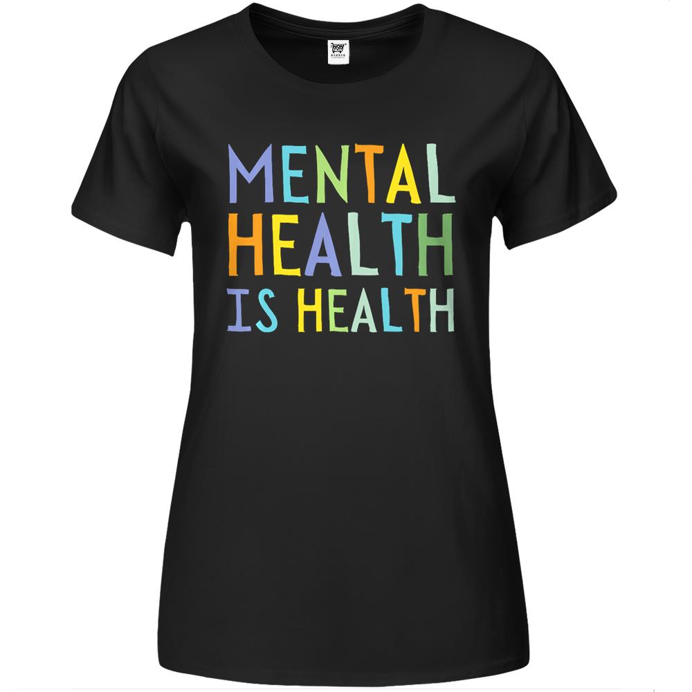 Cute Mental Health Is Health Mental Health Awareness Premium Womens T Shirts