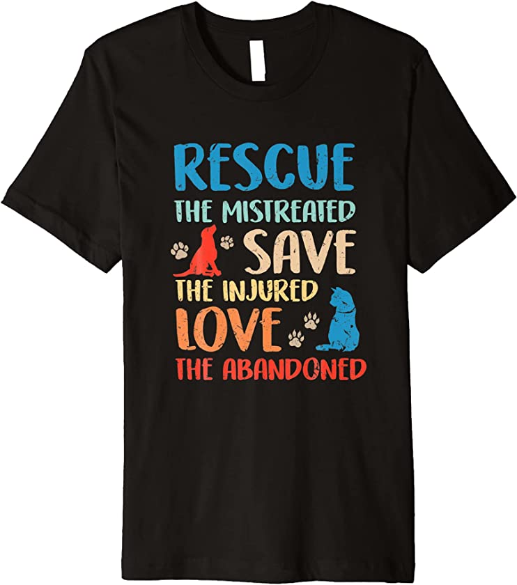 Ph Vintage-Animal Rescue Dog-Cat Lovers Costume Pet-Owners Premium T-Shirt