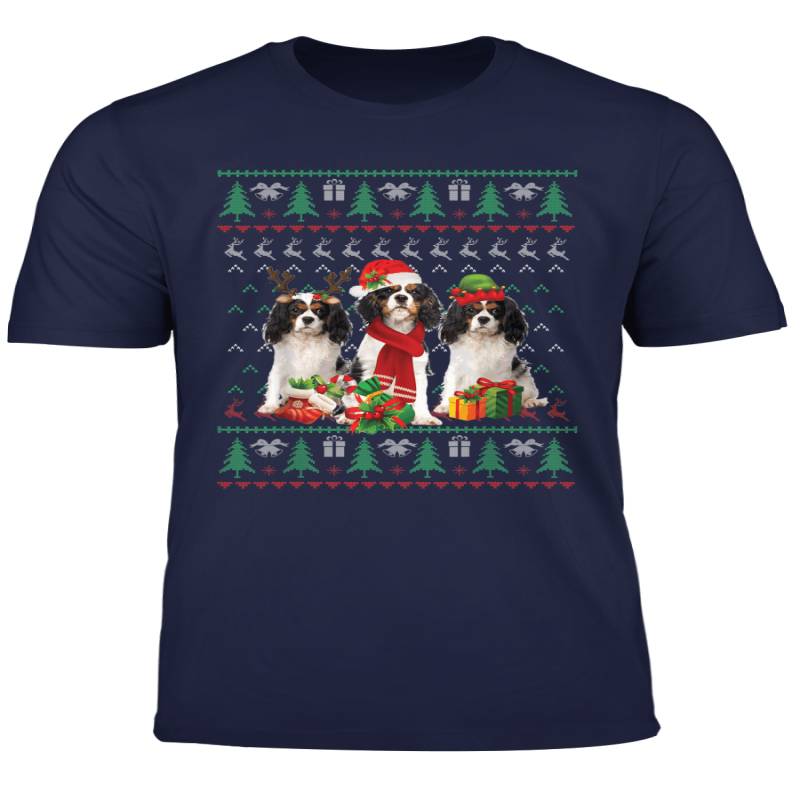 Cavalier King Charles Spaniel Christmas Ugly Sweater Gift T Shirt