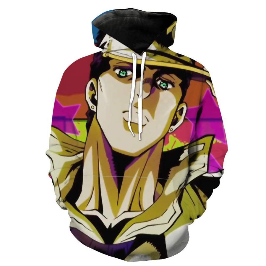 JoJo's Bizarre Adventure Hoodie - Jotaro Hoodie Colorful | Onlycky.com