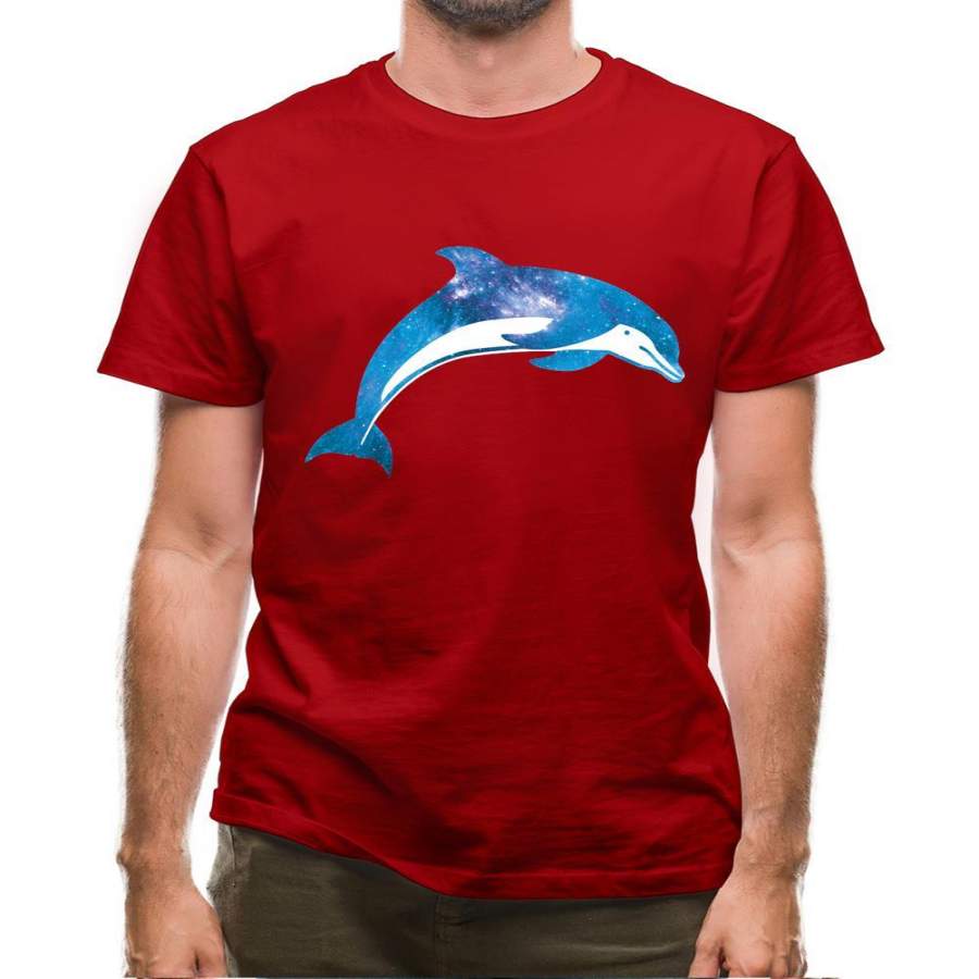 Space Animals – Dolphin Mens T-Shirt