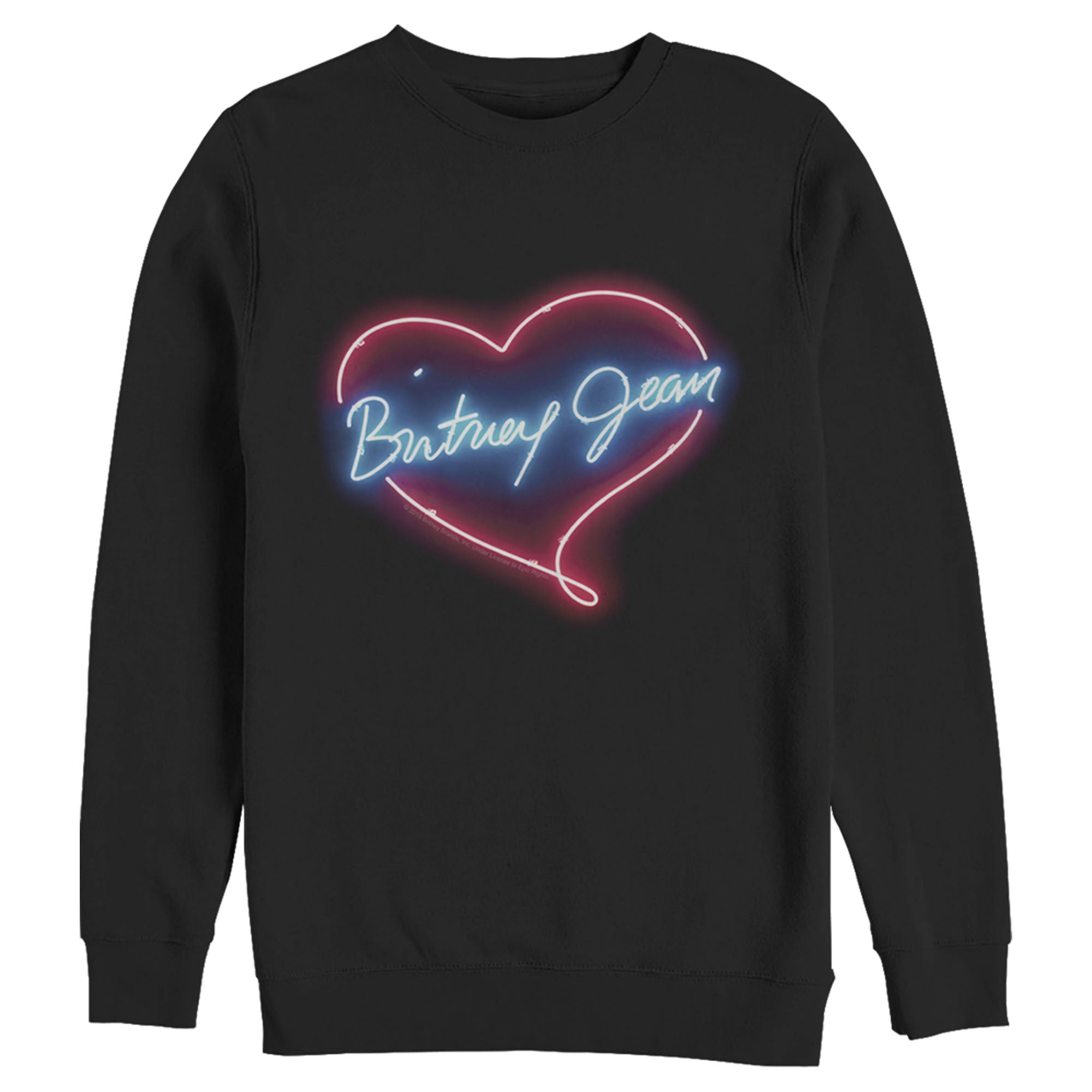 Britney Spears Men’S Jean Neon Heart  Sweatshirt