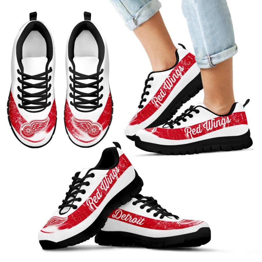 Single Line Logo Detroit Red Wings Sneakers