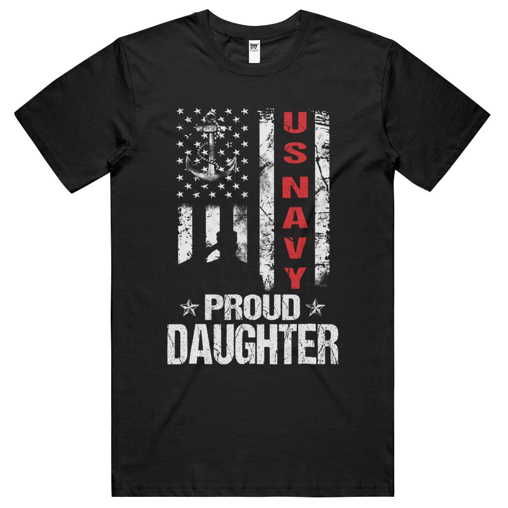 Us Navy Proud Daughter Veteran T Shirts