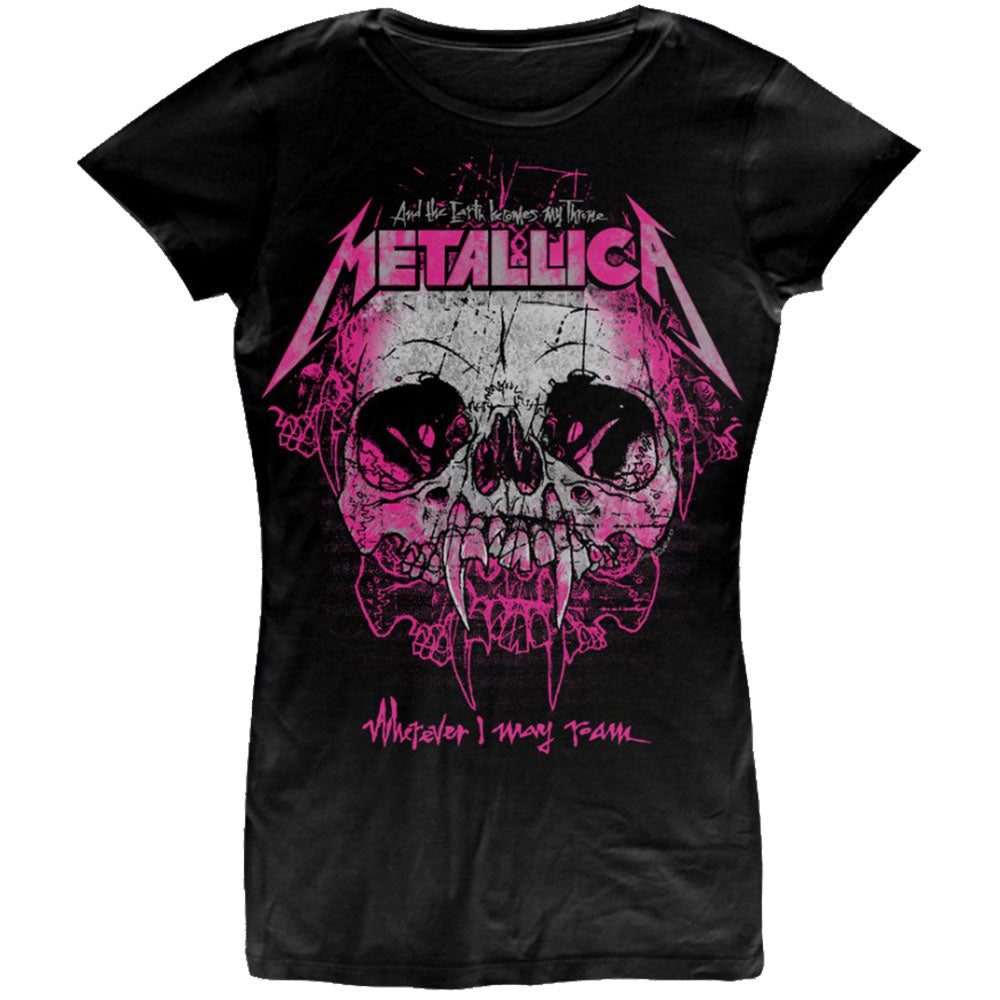 Metallica Ladies Tee, Wherever May Roam