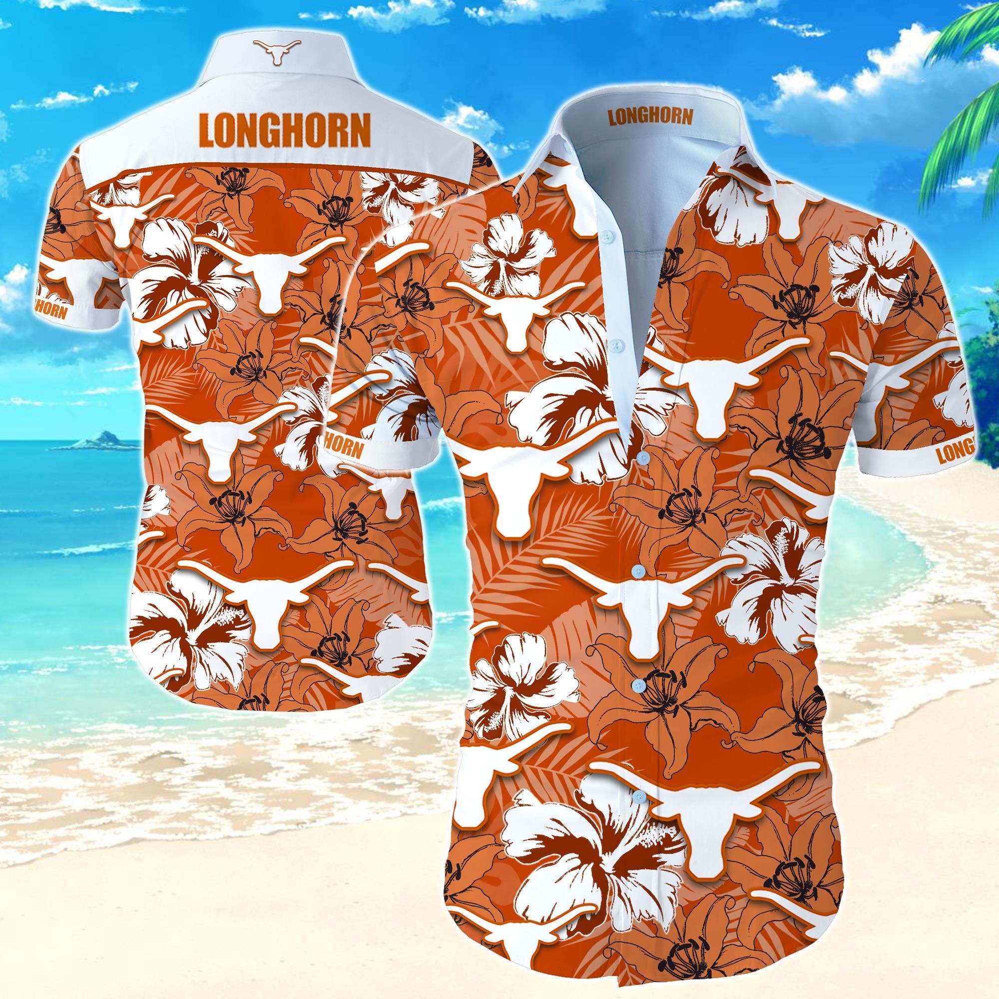 Texas Longhorns Hawaii Shirt Ha19744