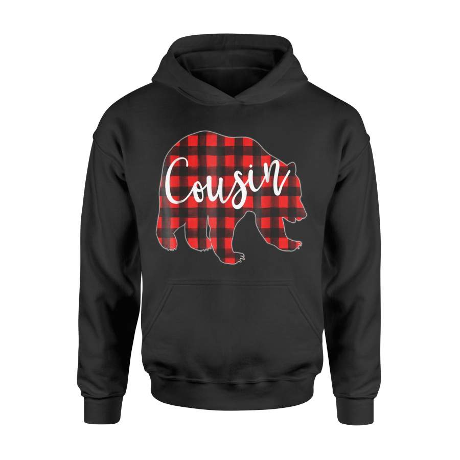 Christmas T-Shirt Red Plaid Cousin Bear Shirt Matching Pajama Family Buffalo – Standard Hoodie