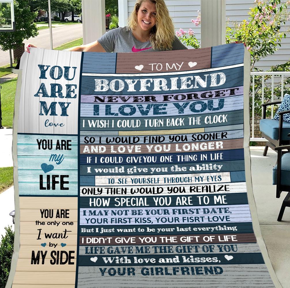 Boyfriend Gift, Christmas Birthday Gift For Boyfriend, To My Boyfriend Fleece Blanket