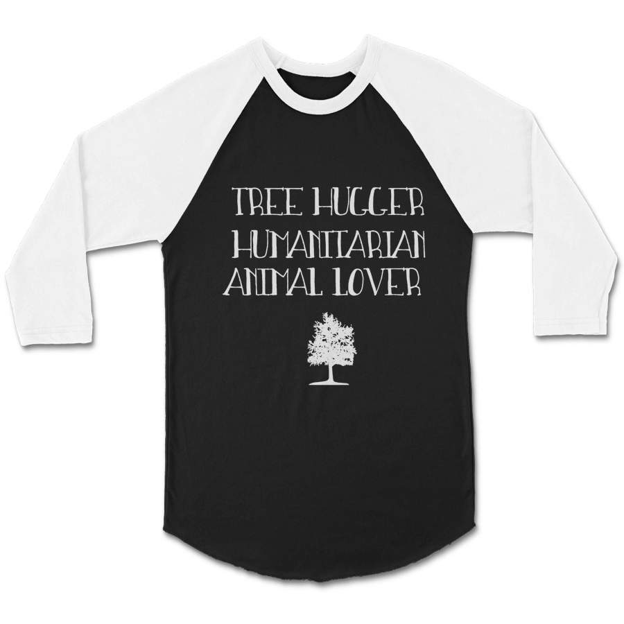 Animal Hugger Tree Lover Gift CPY Unisex 3/4 Sleeve Baseball Tee T-Shirt