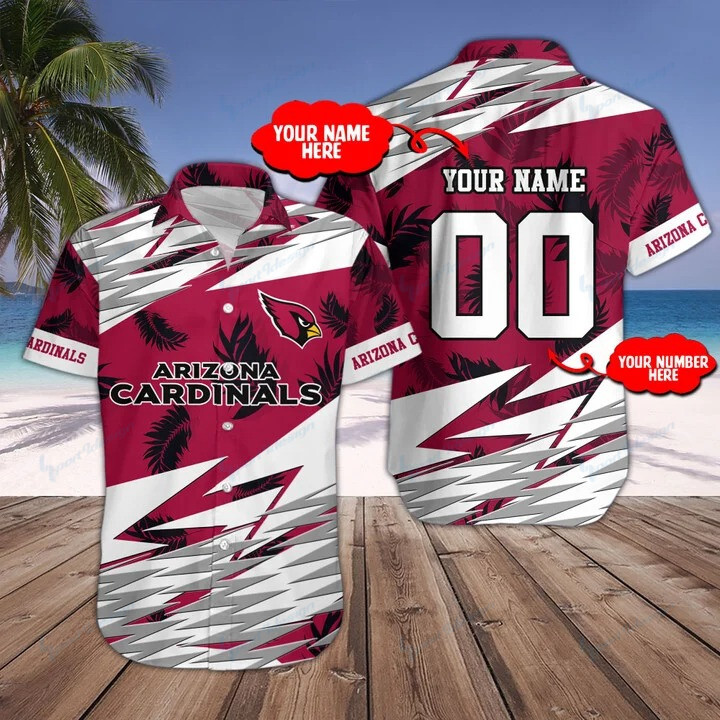 Arizona Cardinals Personalized Button Shirts Bg124