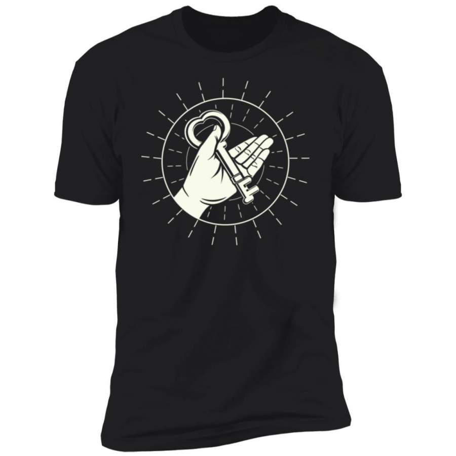 Skeleton – Vintage Key In A Hand shirt