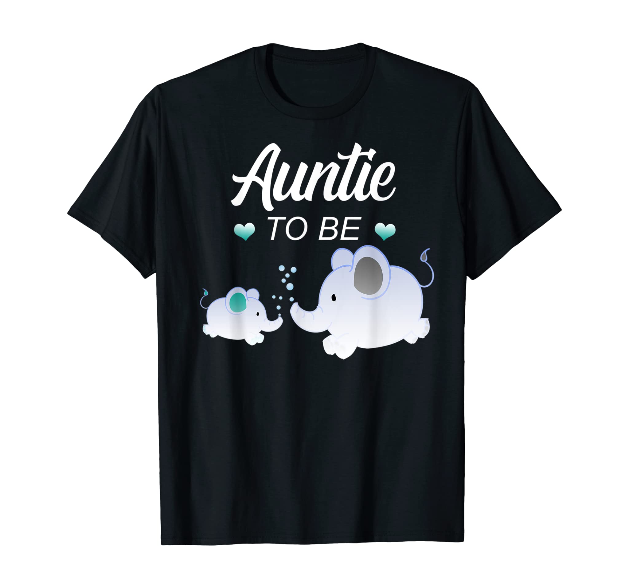 Auntie To Be Elephant Baby Shower For Boy T-Shirt