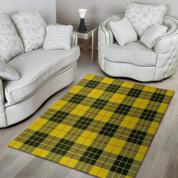 MacLeod Yellow Plaid Tartan Area Rug