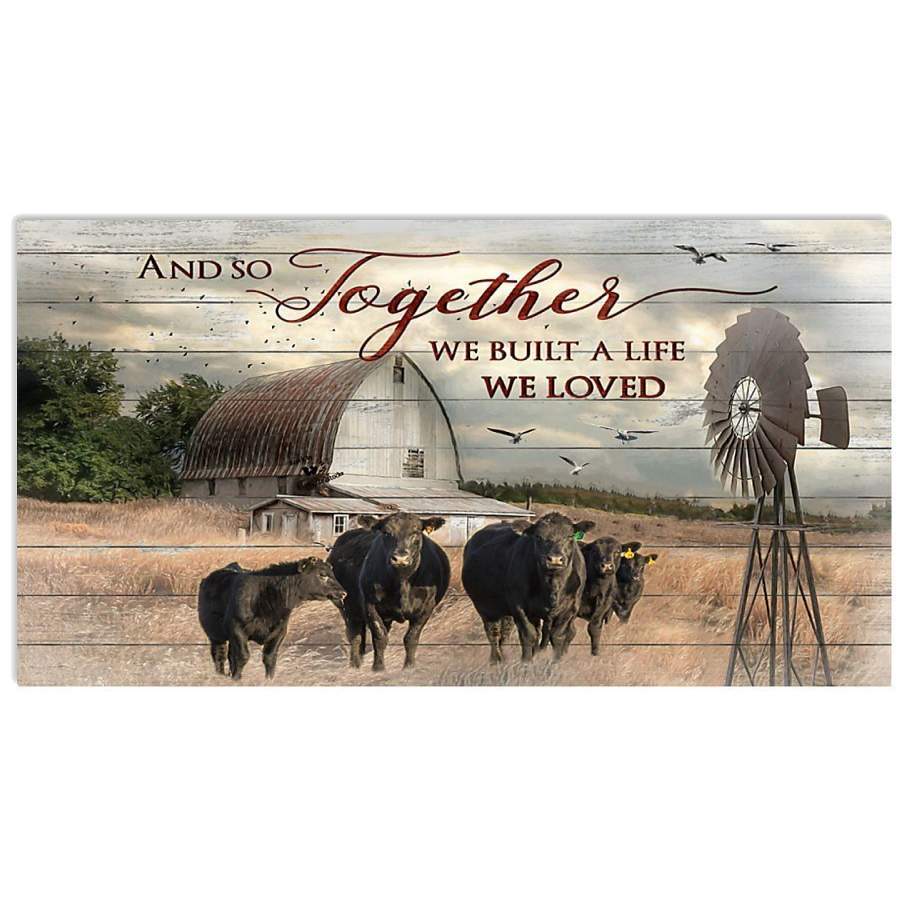 And So Together We Built A Life We Loved T For Cow Lovers Horizontal Poster Poster Art Design 5745