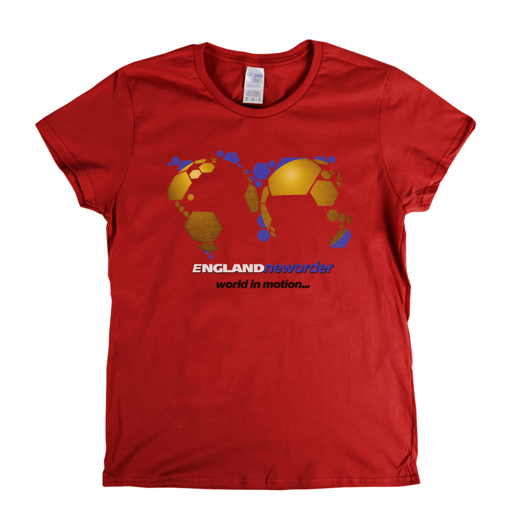 World In Motion England New Order Womens T-Shirt