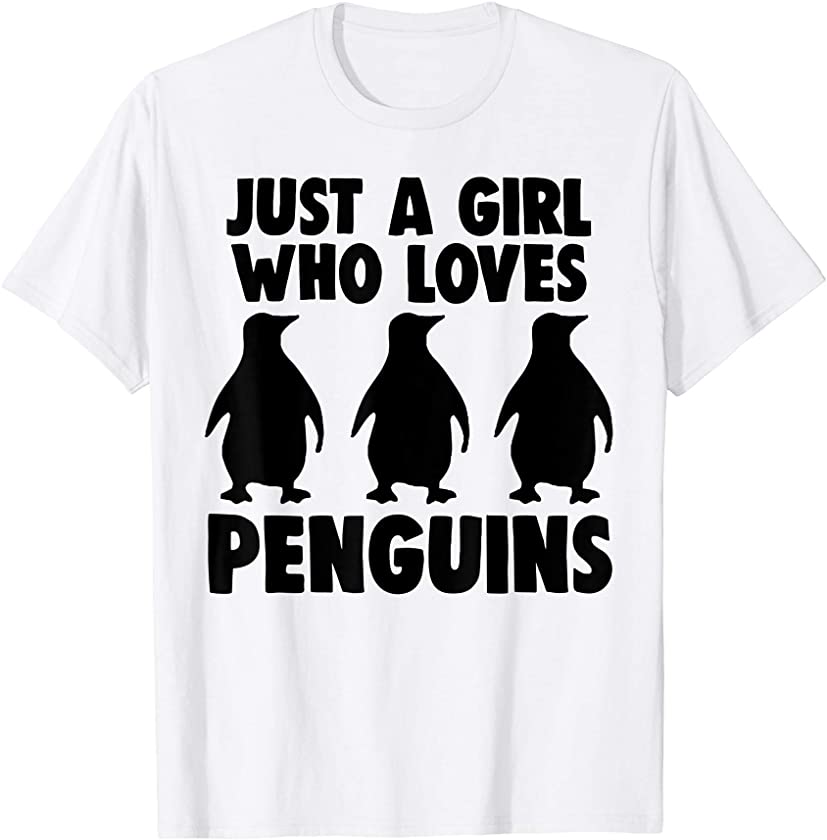 Just A Girl Who Loves Penguin Shirt Men Penguin Lover T-Shirt