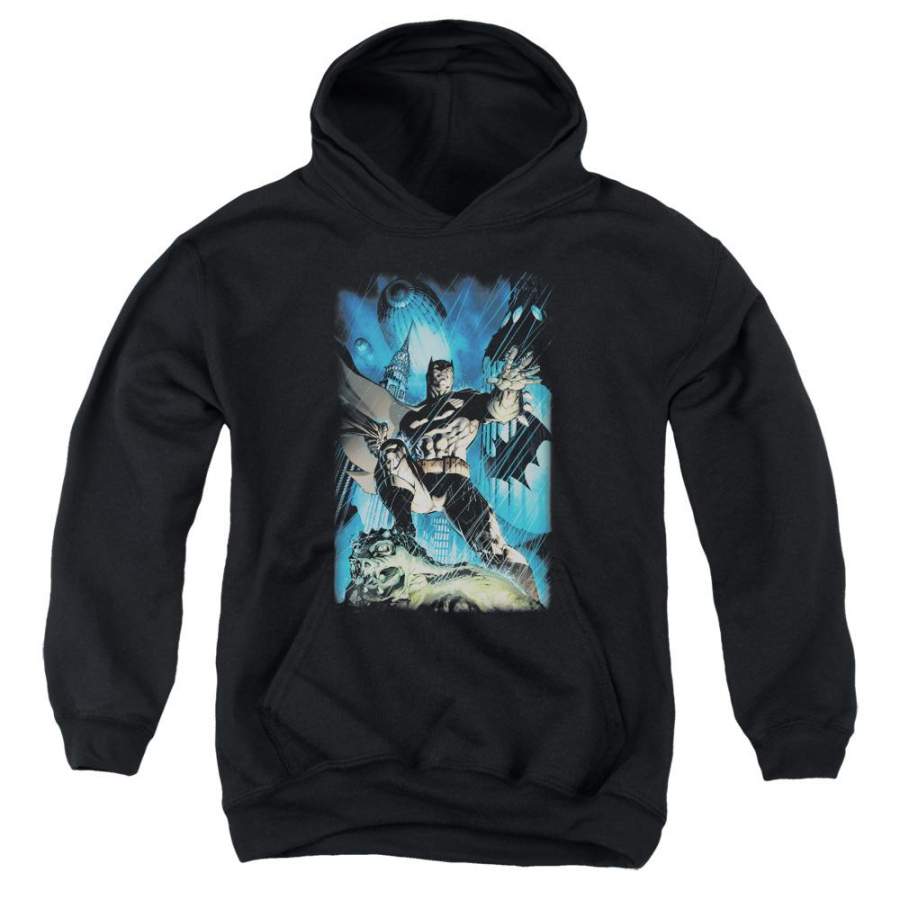 Batman – Stormy Dark Knight Youth Pull Over Hoodie