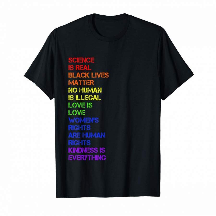 Science is real black lives matter t shirt LGBTQ