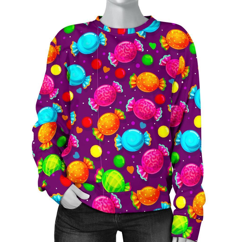 Toffee Candy Pattern Print Women’S Sweatshirt