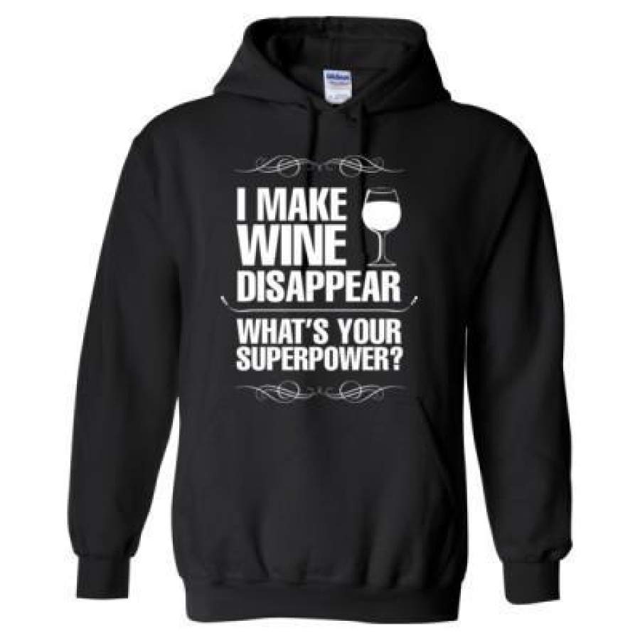 AGR I Make Wine Disappear What’s Your Superpower – Heavy Blend™ Hooded Sweatshirt