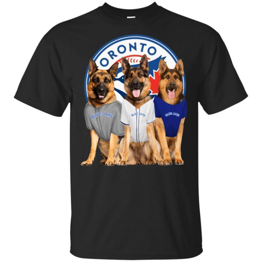 German Shepherd Dog And Toronto Blue Jays Fan Shirt HT208