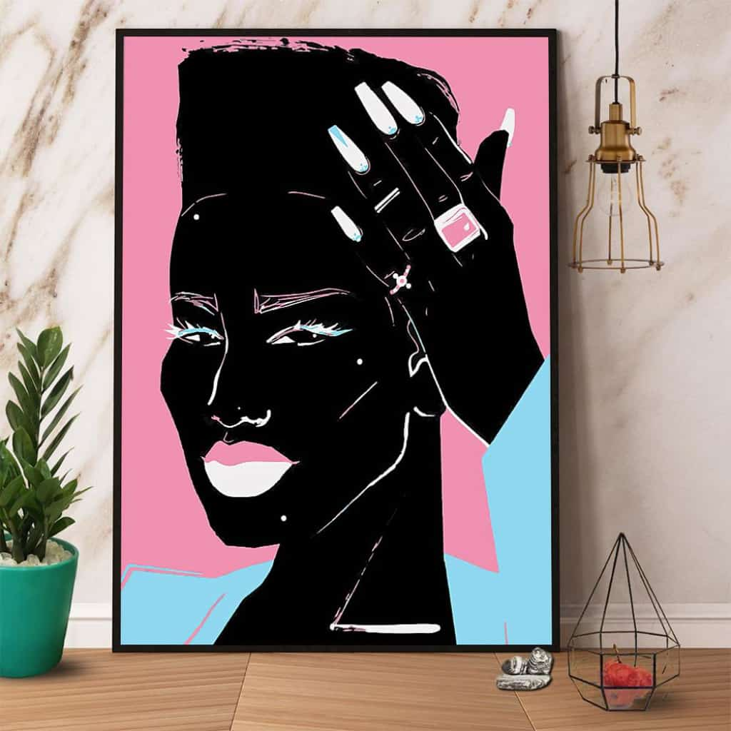 Black Queen Poster Matte Canvas Wall Decor