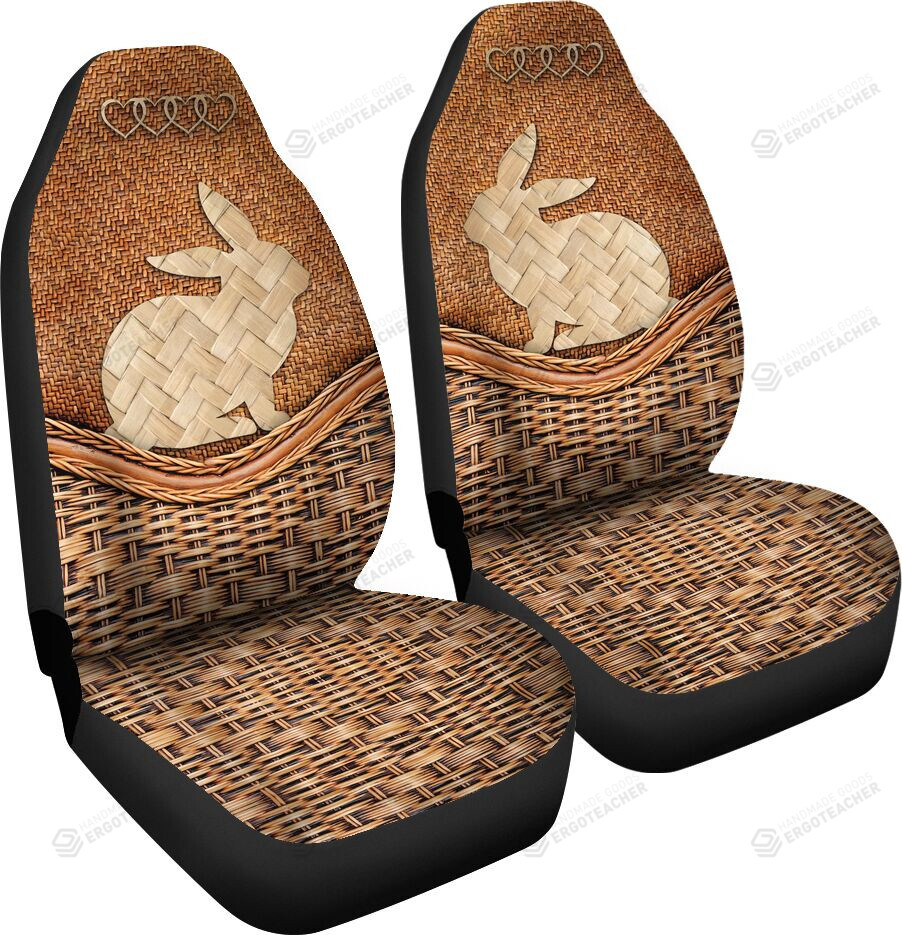 Rabbit Bamboo Basket Style Car Seat Covers