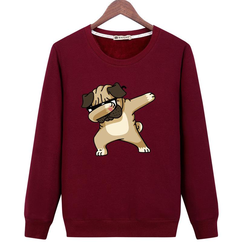 Pet Puppy Sweatshirts – Solid Color Pet Puppy Series Funny Puppy Icon Fashion Fleece Sweatshirt