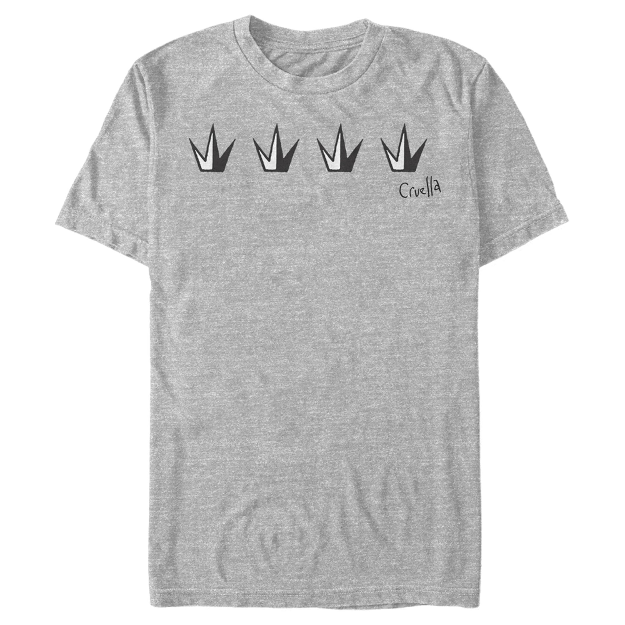 Cruella Men’S Crowns Logo  T-Shirt