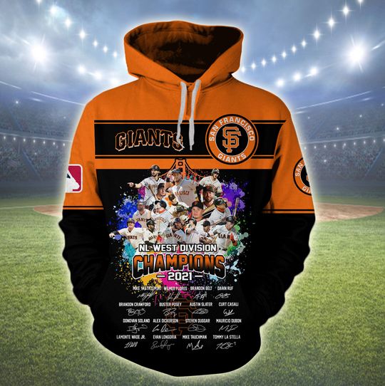 San Francisco Giants Nl West Division Champions 2021 3D Shirt, Hoodie  – Limited Edition