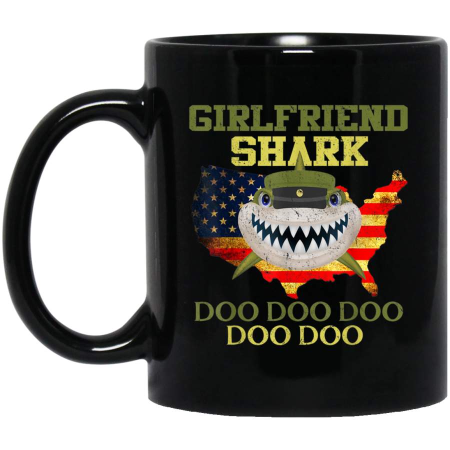 Army Shark Girlfriend Gift Lover Shirts Veterans Day  Mug