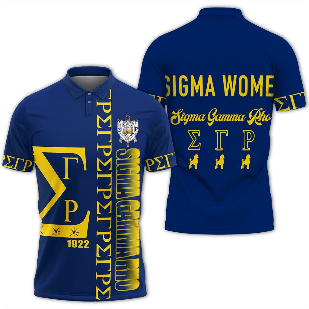 Blue Sigma Gamma Rho Polo Shirt J90