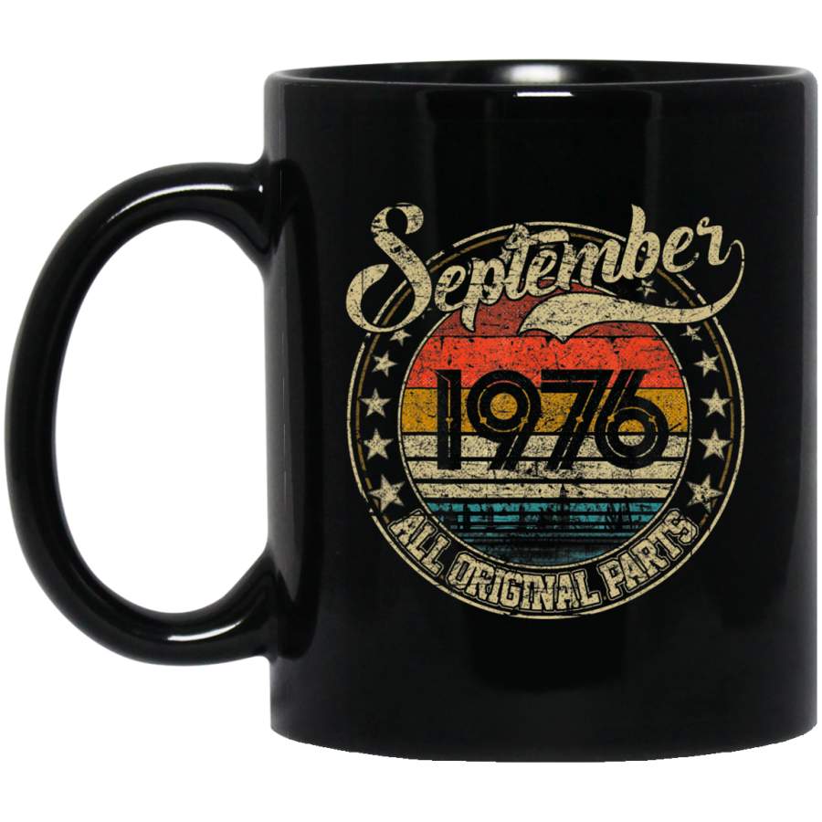 Vintage September 1976 43 Years Old 1976 Birthday Gift Coffee Mug