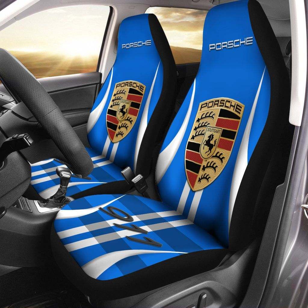 Porsche NQP-HT Car Seat Cover (Set of 2) Ver 2 (Blue)